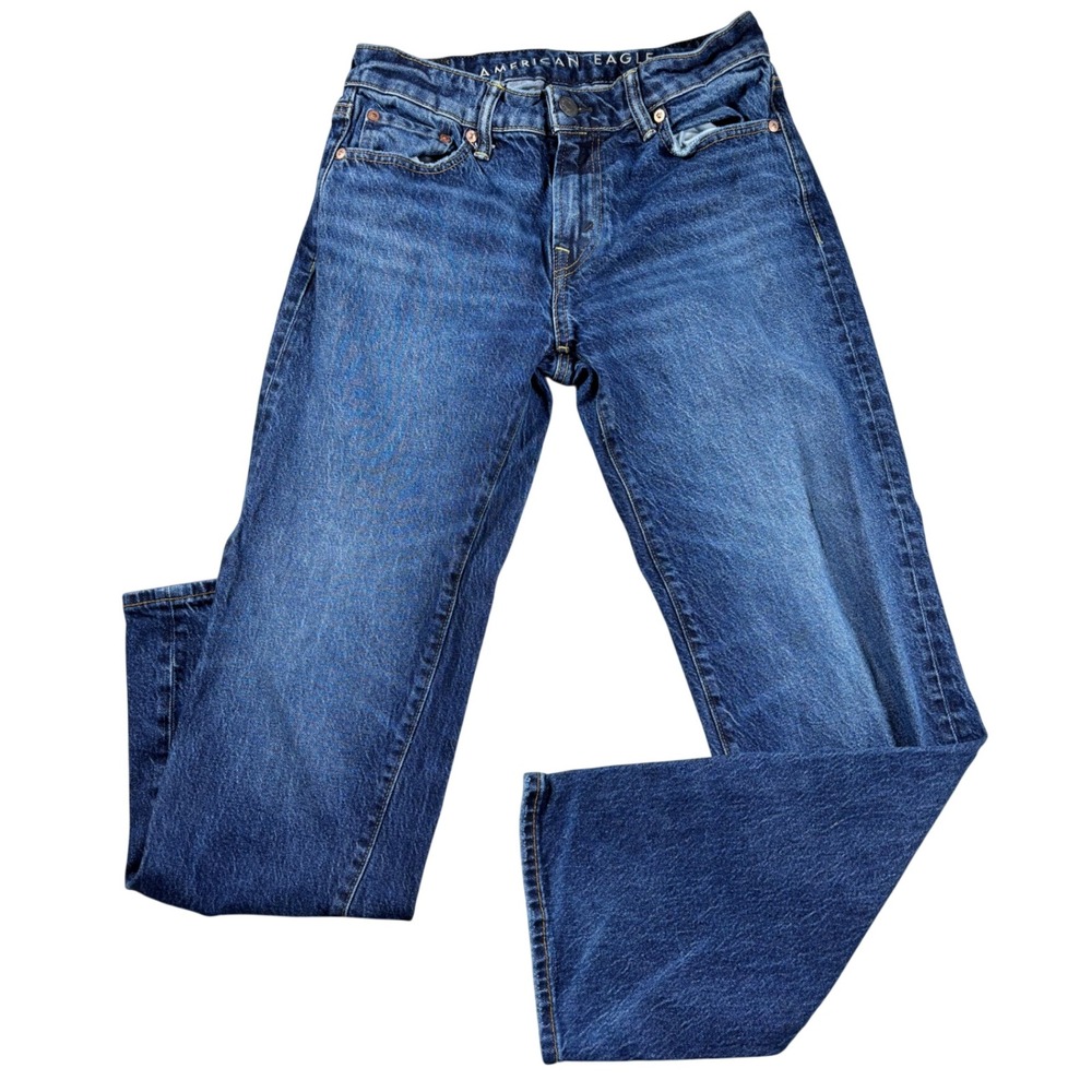 American Eagle Mens Original Bootcut Jeans Medium Wash 29x30 Stretch Denim